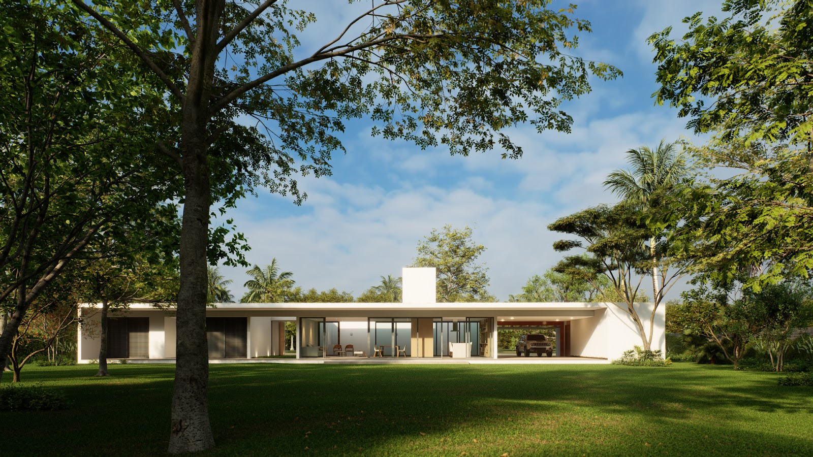 Park Way House © ARQBR Arquitetura e Urbanismo | Rendered by D5 Render