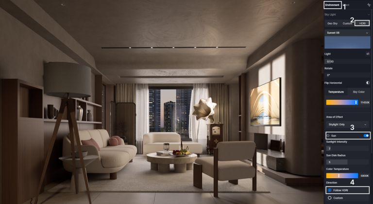 D5におけるHDRI