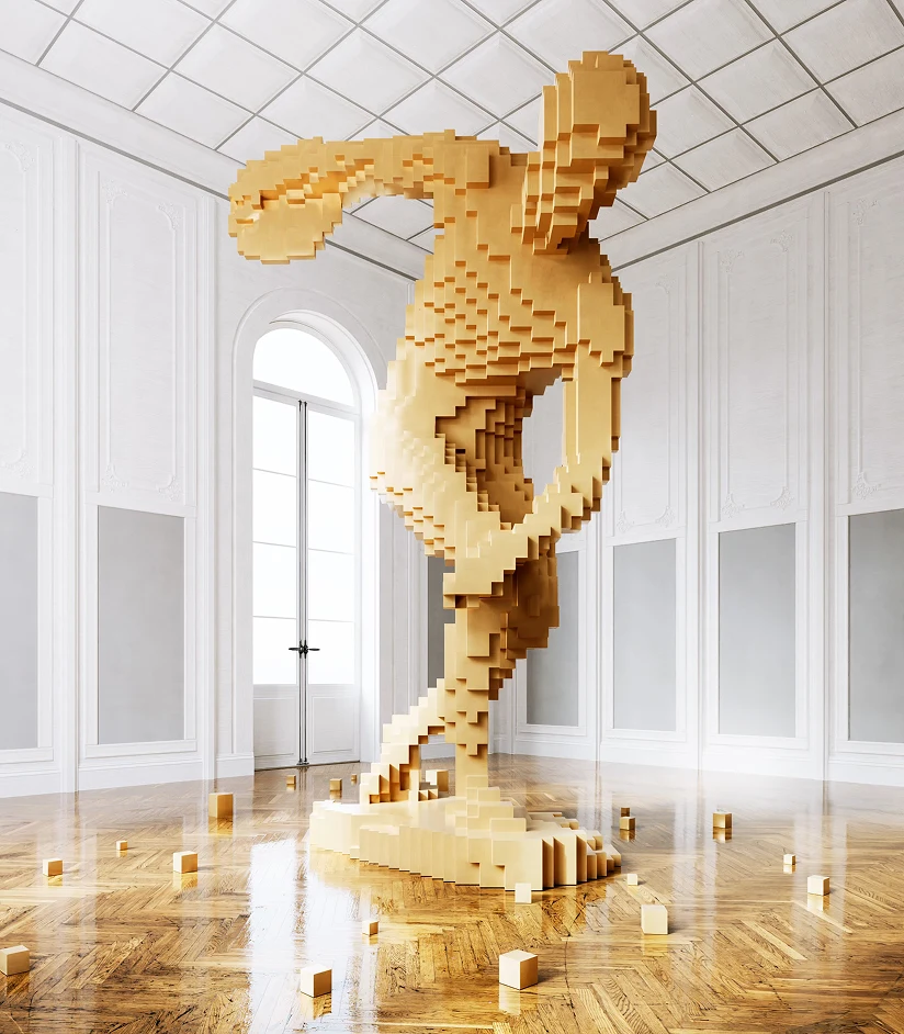 D5 Lite Museum Statue Final Render
