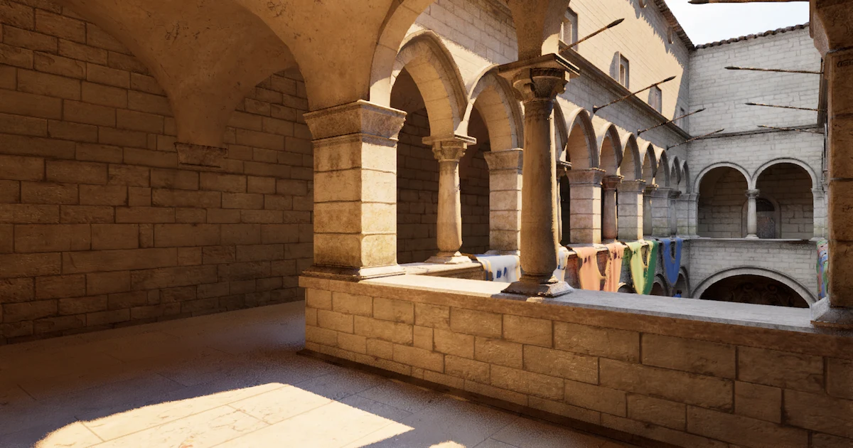UE Lumen interior scene benchmark 15.5ms