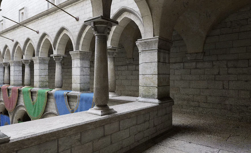 D5 Engine clean noise level at 128spp real-time rendering output