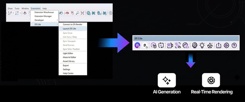 D5 Lite for SketchUp: AI Concepts & Real-Time Rendering in Your Viewport