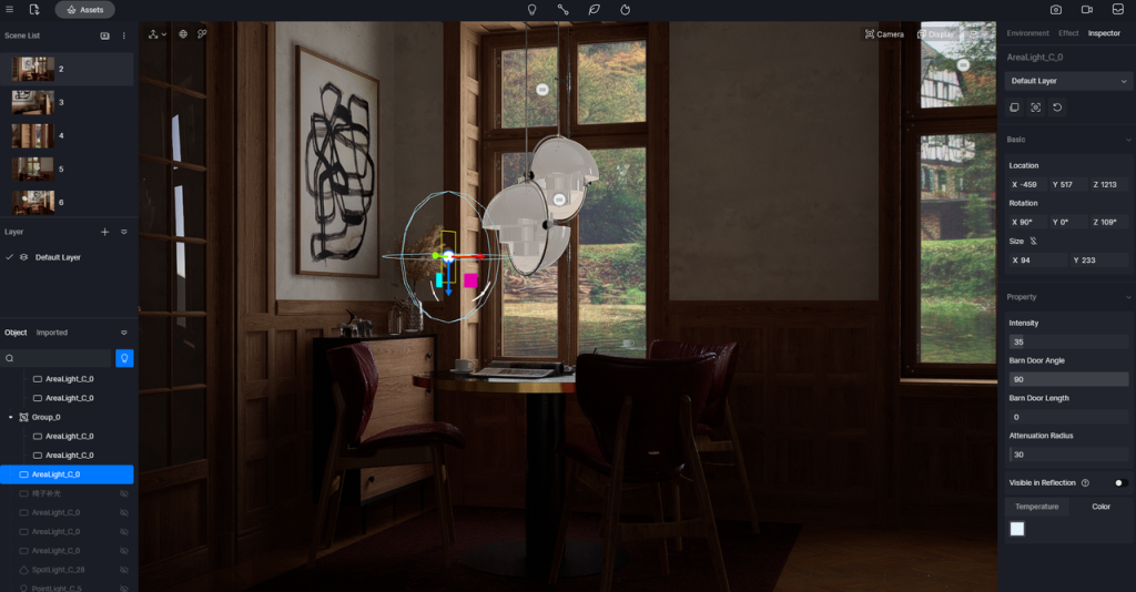 Best practices of interior lighting for SketchUp