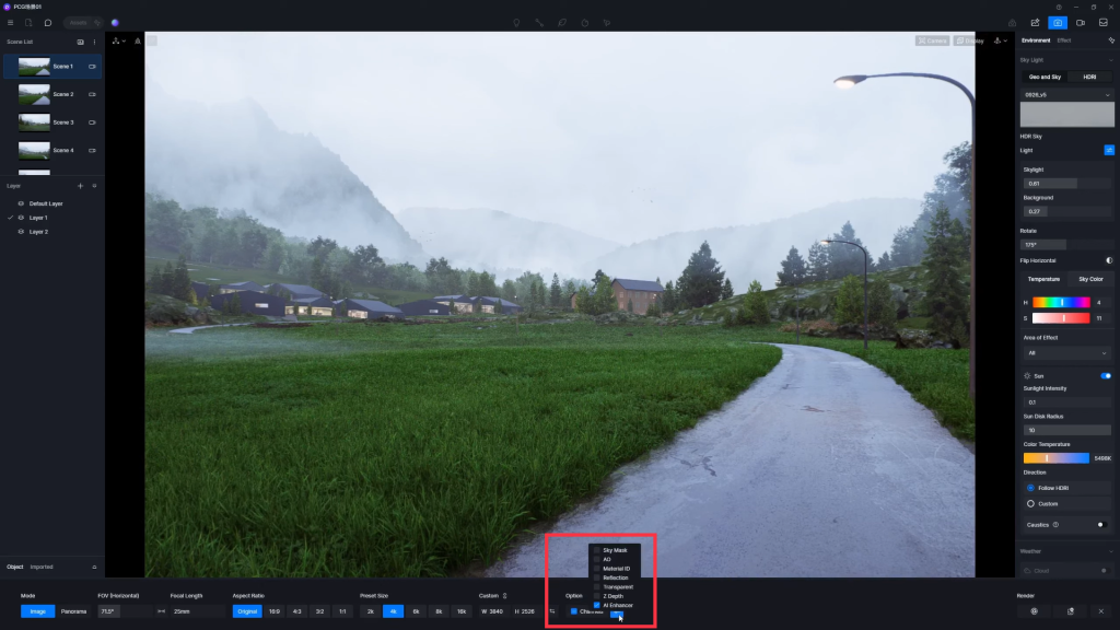 Enabling AI Enhancement Channel Map in D5