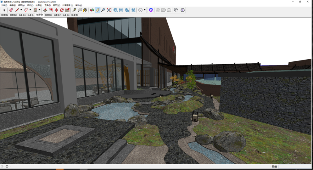 Cómo se beneficia el diseño paisajístico SketchUp del renderizado en tiempo real