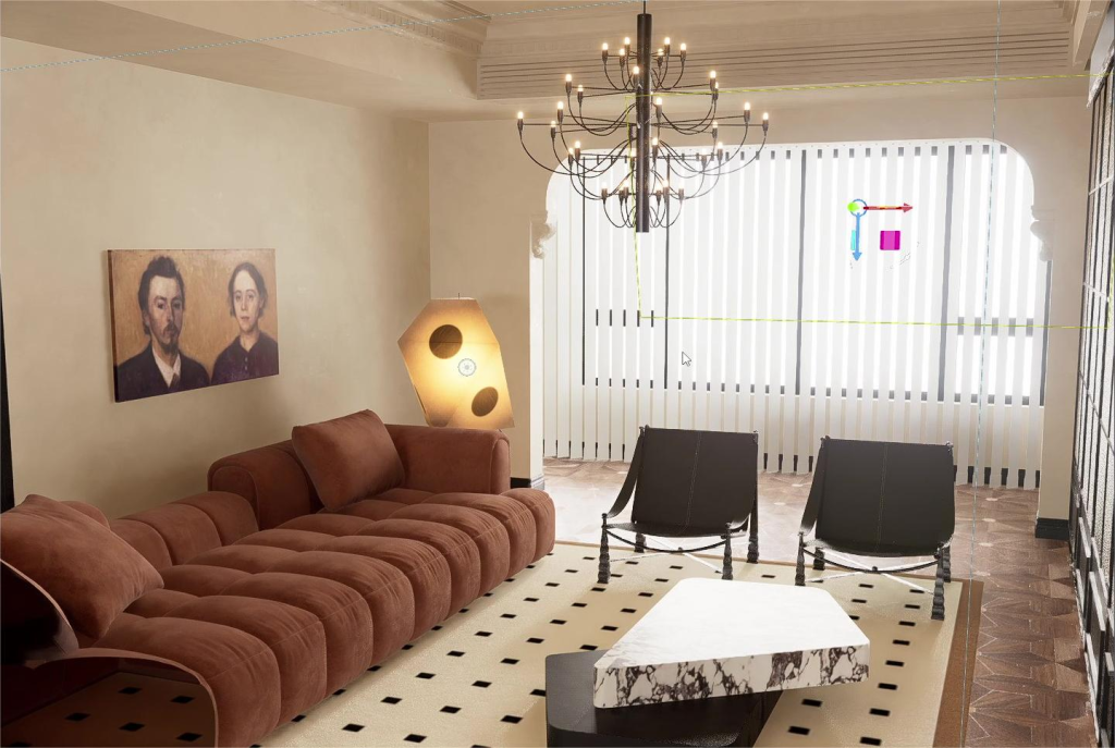 Trazado de rayos en tiempo real cercano a Vray para diseño de interiores | GI, SSS y activos dinámicos