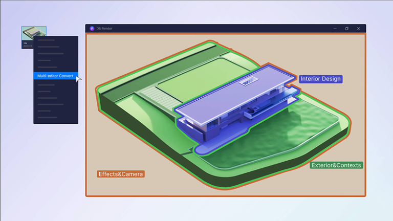 D5 for Teams: Real-time design collaboration with no file conflicts.