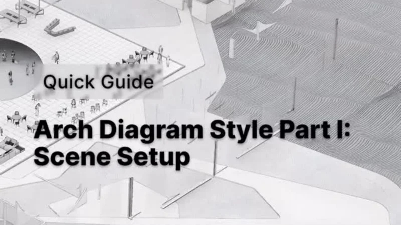 Part I: How to set up architectural diagram style scene in D5?