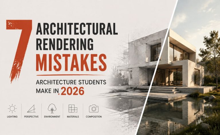 2026年に建築学生が避けるべきアーキテクチャビジュアライゼーションのよくある間違い7選