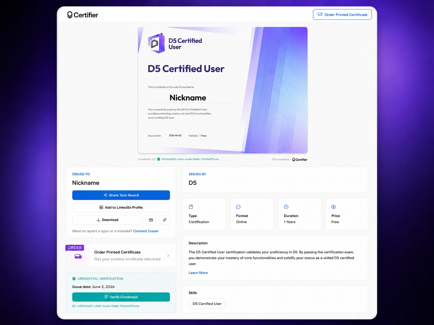 Become a D5 Certified User