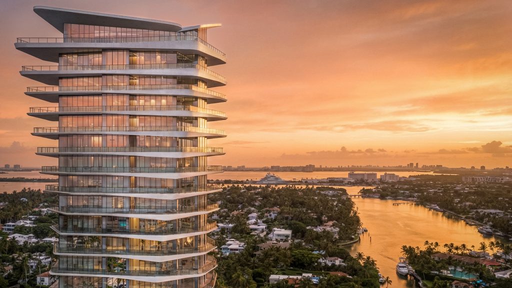 Residential Tower Sky View with D5's AI Style Transfer