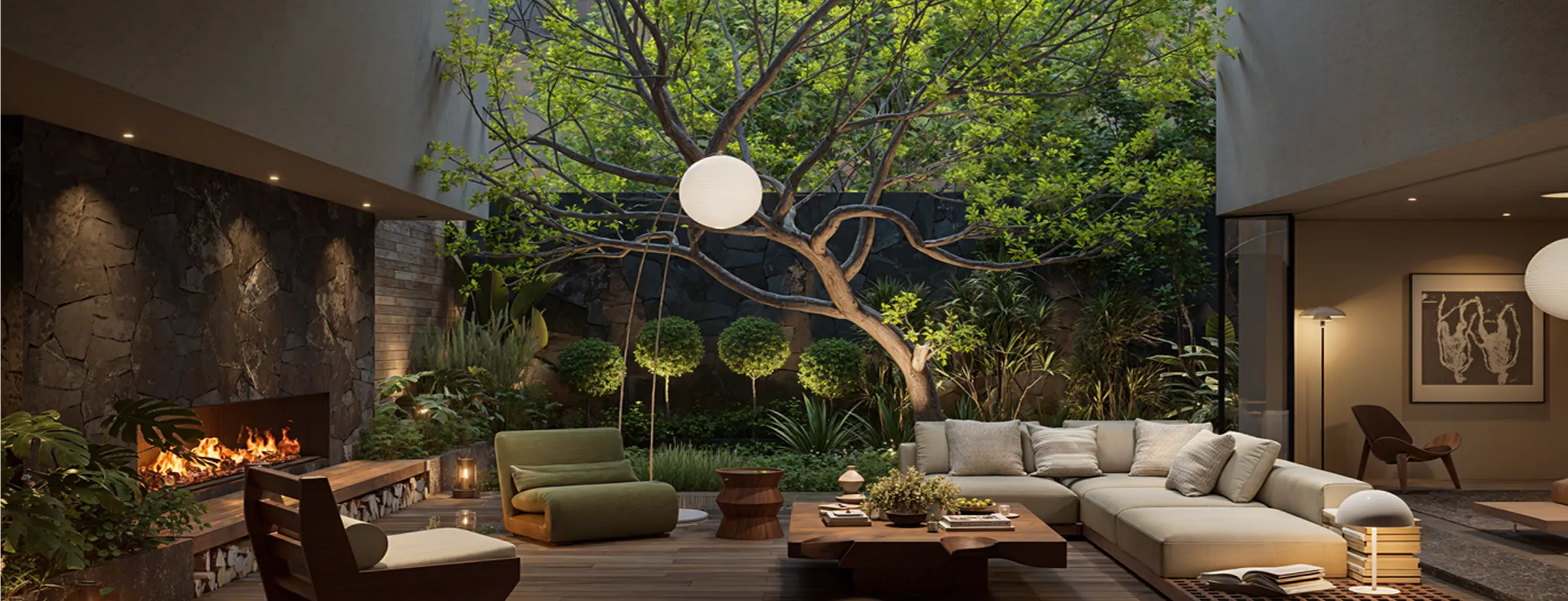 A garden — see how light, planting layers, and environment come together in one picture.
