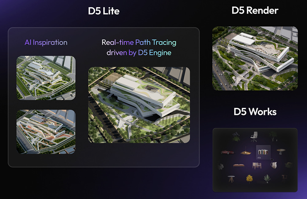 An end-to-end Rhino workflow using D5 Lite, D5 Works, and D5 Render