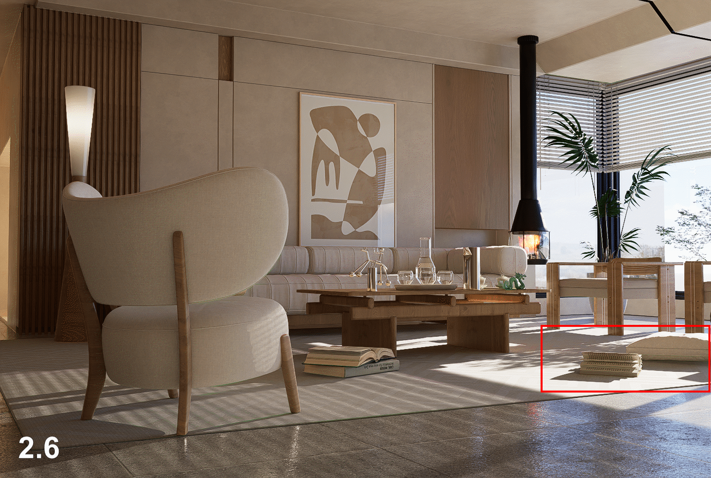 Advanced D5 GI with enhanced shadows, reflections, and light bounces