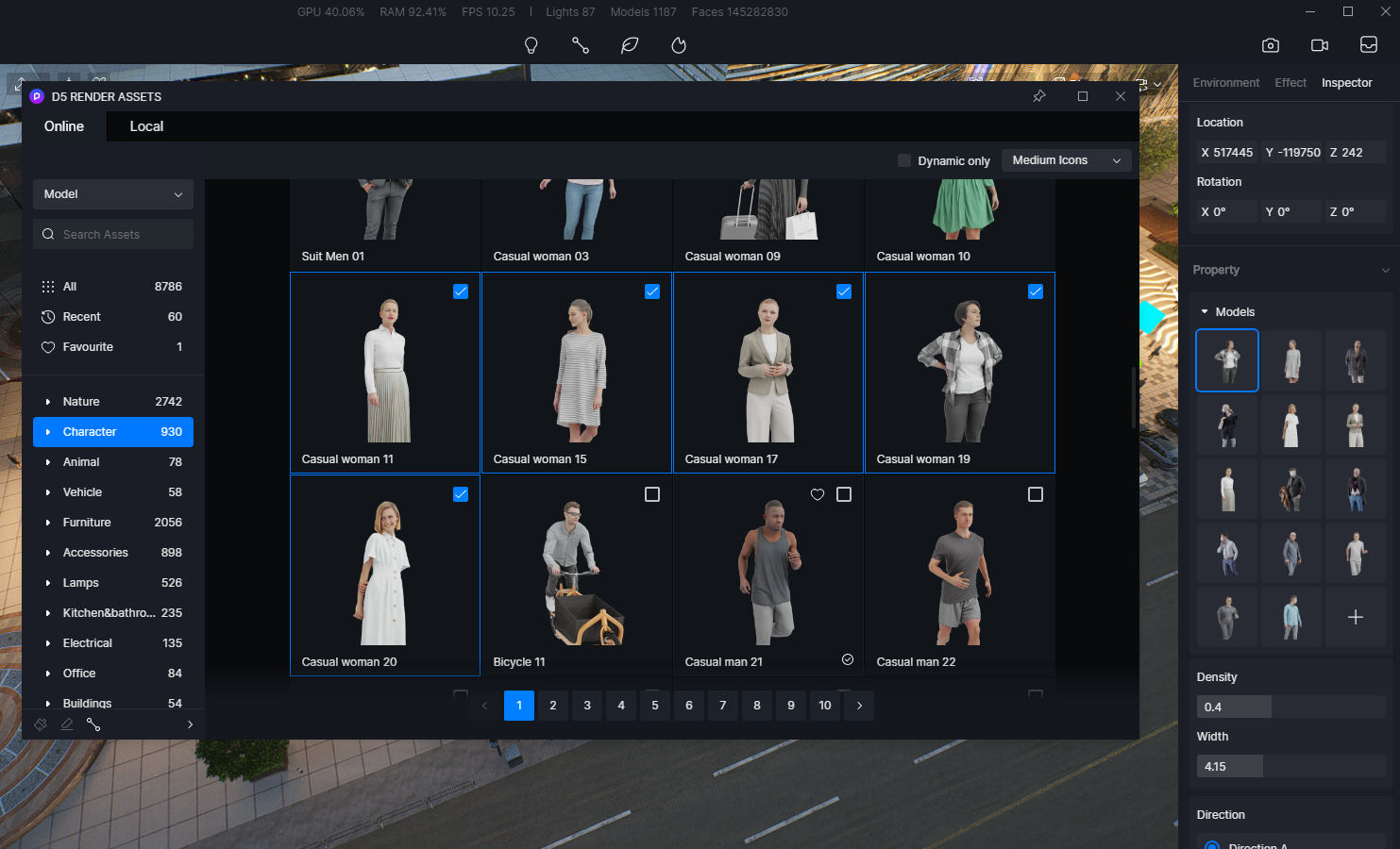 Archviz Review: Rendering a Commercial Plaza with D5 Render