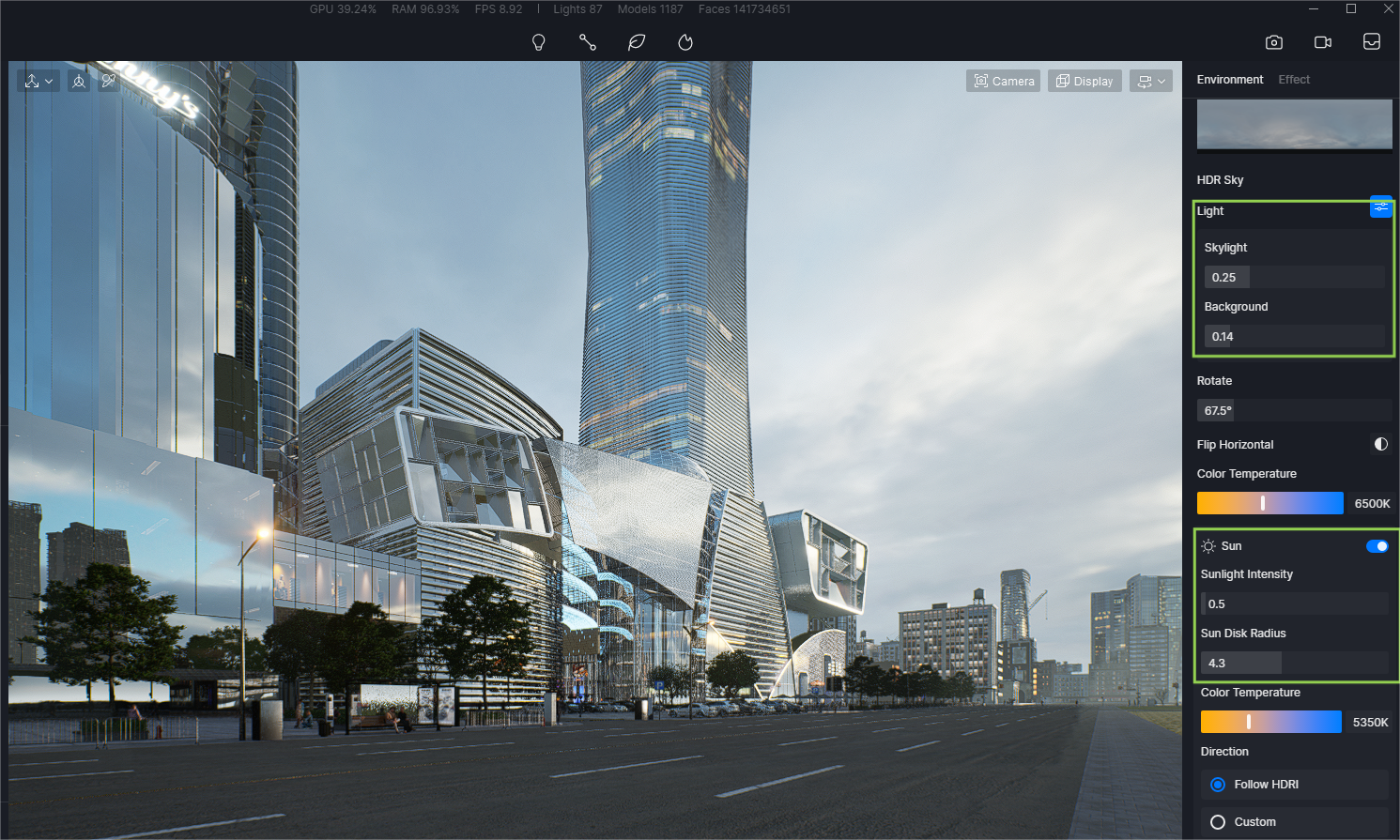 Archviz Review: Rendering a Commercial Plaza with D5 Render