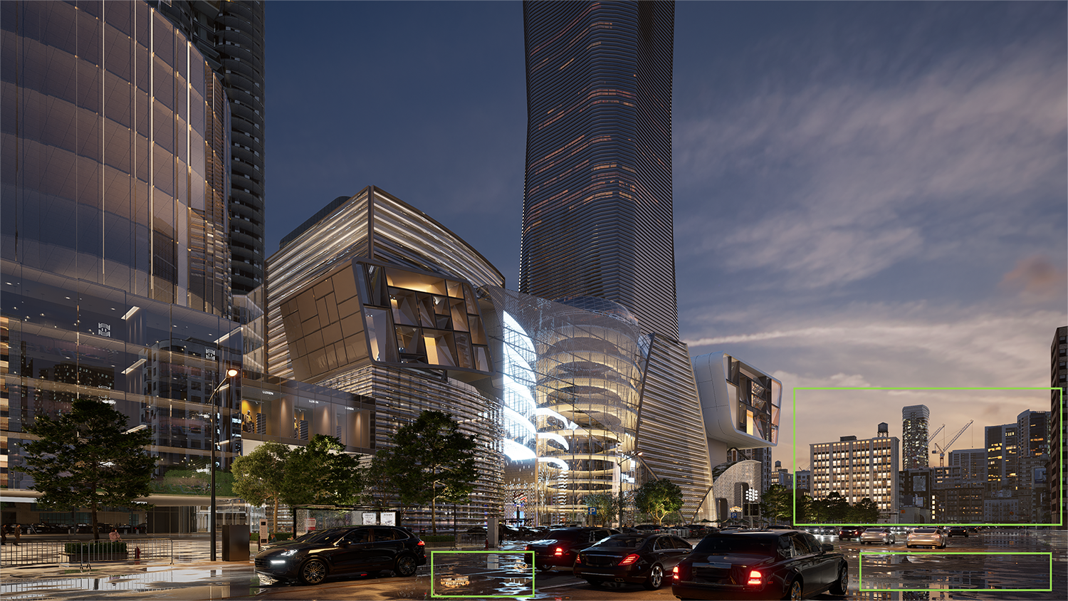 Archviz Review: Rendering a Commercial Plaza with D5 Render