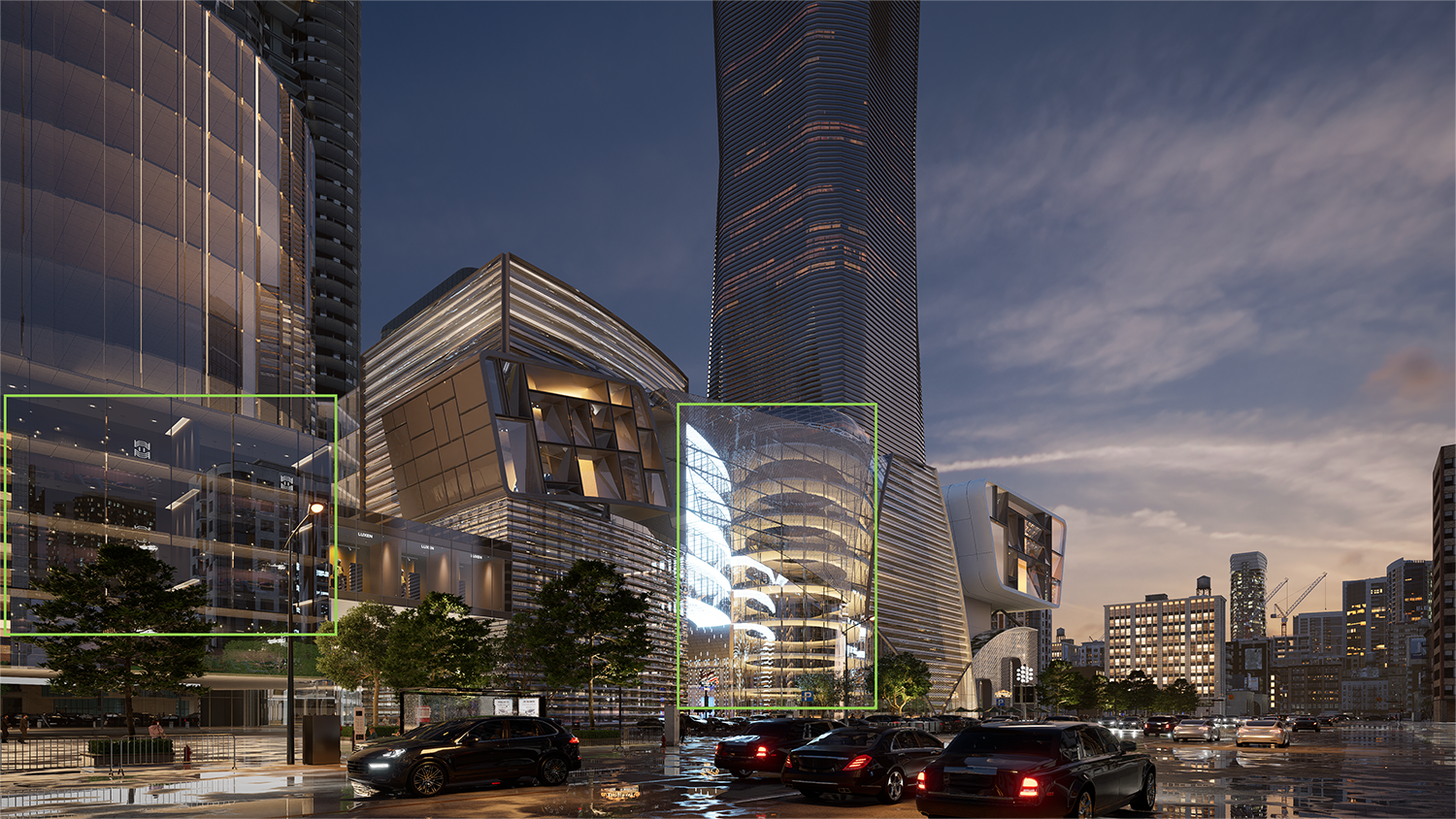 Archviz Review: Rendering a Commercial Plaza with D5 Render