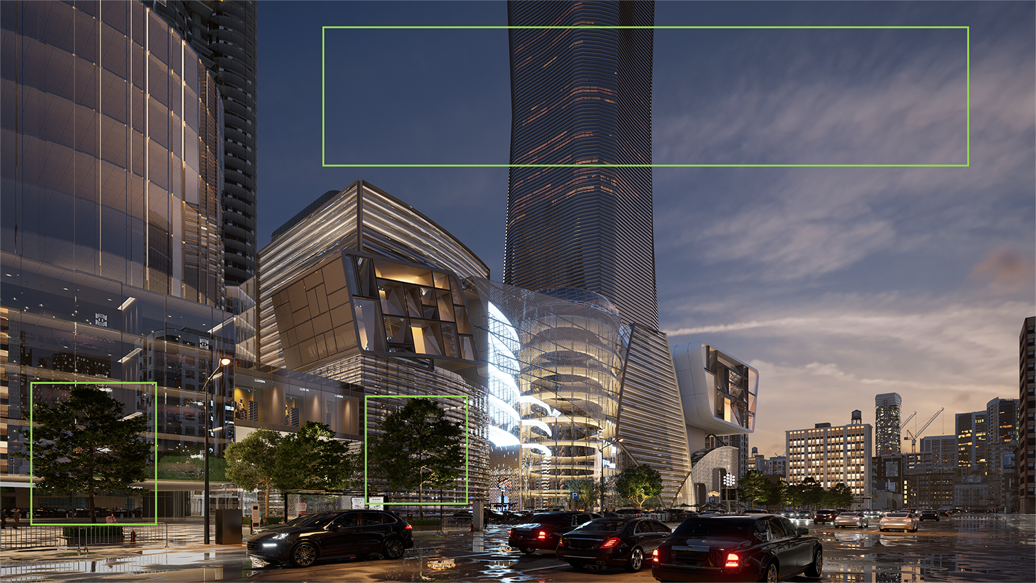 Archviz Review: Rendering a Commercial Plaza with D5 Render