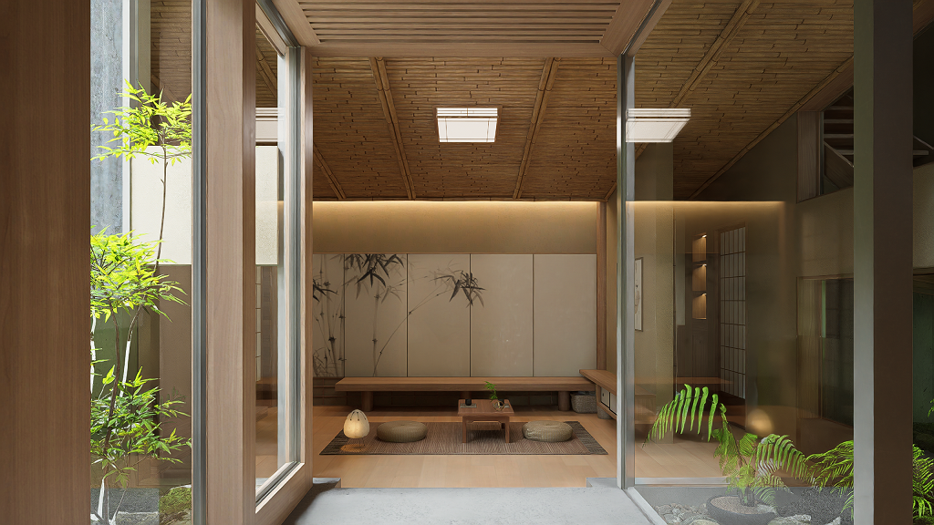 japan lighting, plant models