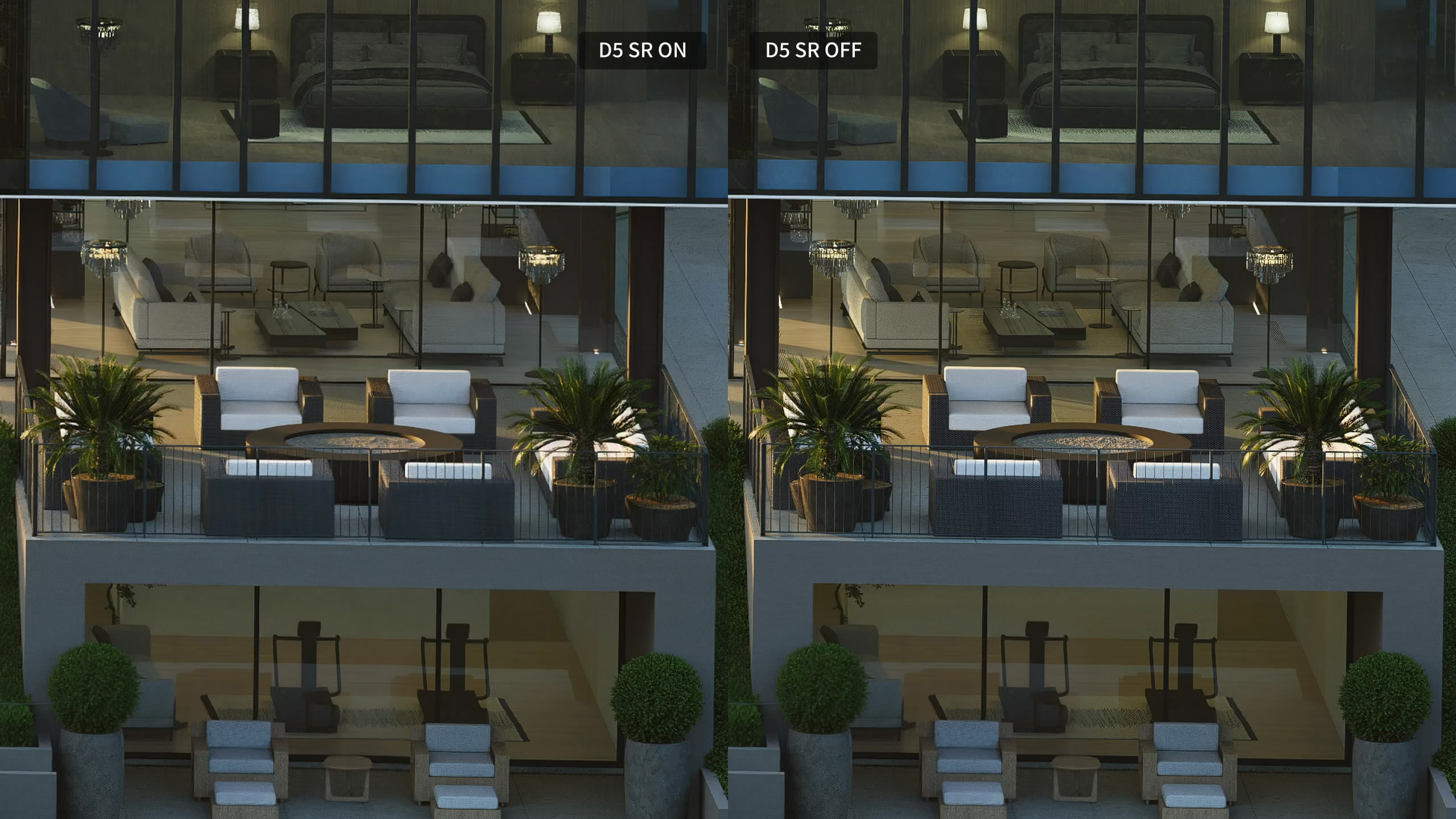 Save your time by 65%: D5 Super Resolution Image Rendering