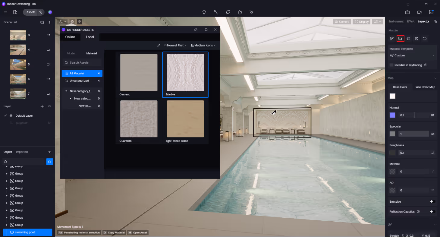 creating your own texture library with d5 scene express