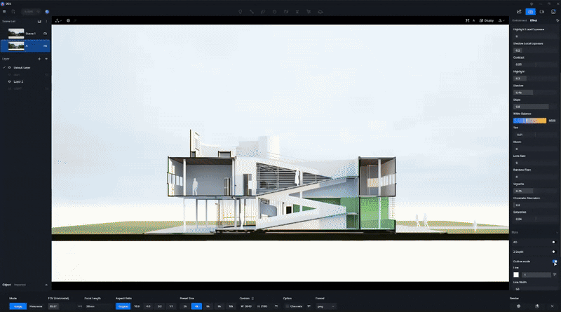 D5 Render로 만든 빠르고 멋진 단면 도면 렌더링