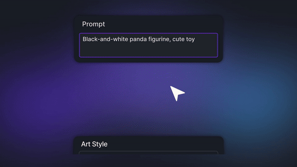 AI 3D model generator