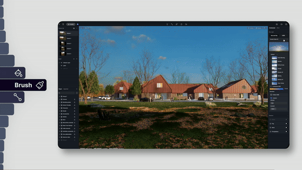 3D Landscape Scatter Tools in D5 Render You Must Know