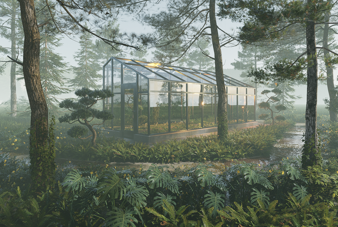 Mejora de la arquitectura ecológica con renderizado en tiempo real basado en IA