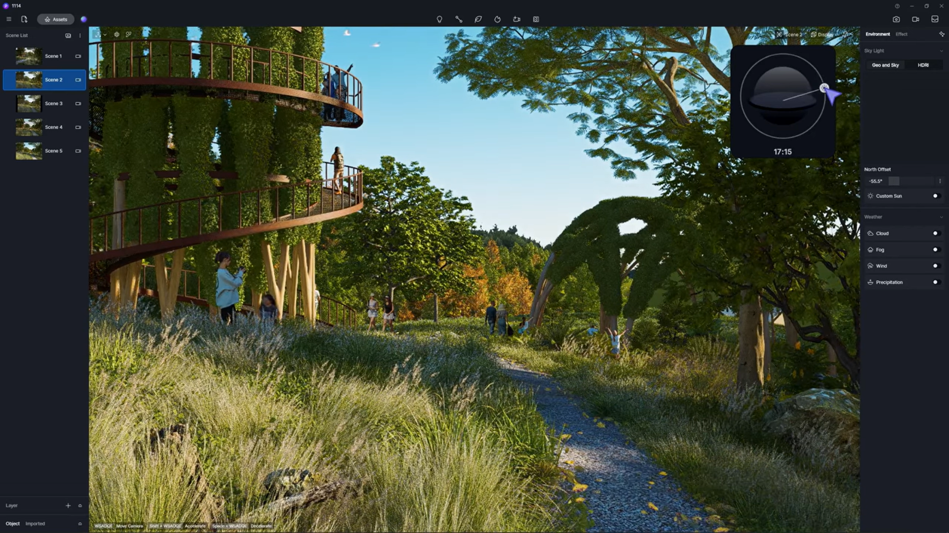 Mejora de la arquitectura ecológica con renderizado en tiempo real basado en IA