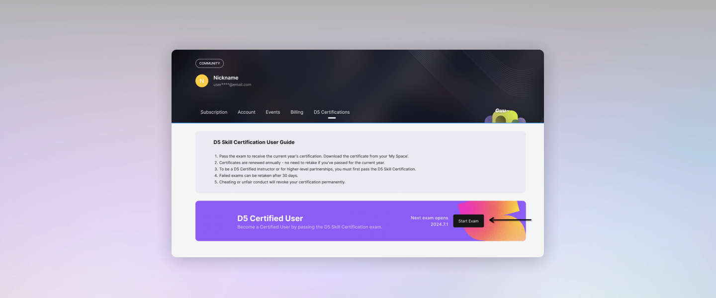 Conviértete en un Usuario Certificado D5